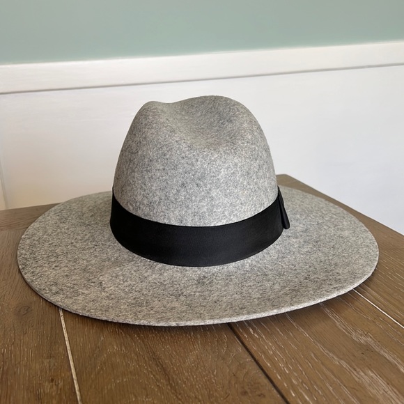 Ace of something Australia wide brim black 100% Australian wool fedora hat M - Picture 3 of 9
